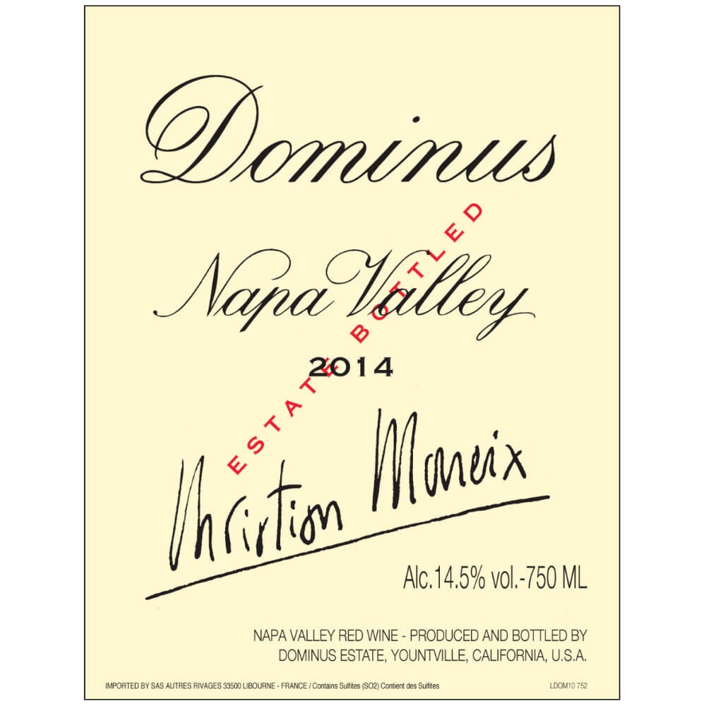 Dominus Estate Napa Valley 2014 750ml Wine Dominus Estate