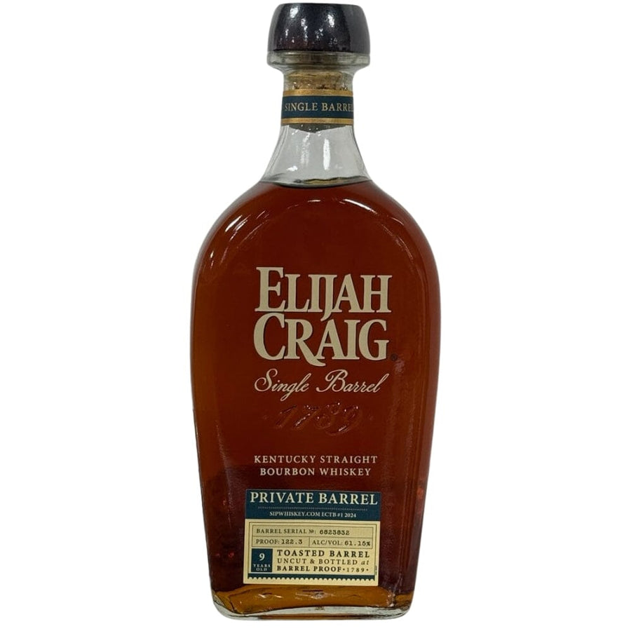 Elijah Craig Toasted Barrel Privately Selected by Sip Whiskey 122.3 Proof Bourbon Elijah Craig