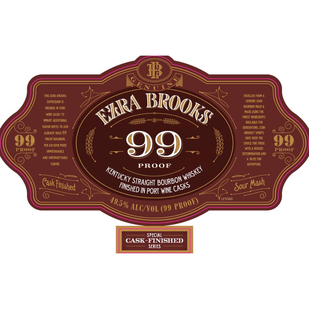 Ezra Brooks 99 Proof Bourbon Finished in Port Wine Casks Bourbon Ezra Brooks