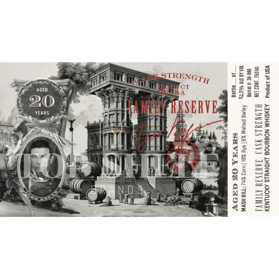 Family Reserve Igor Kogan 20 Year Old Cask Strength Bourbon Bourbon World Whiskey Society