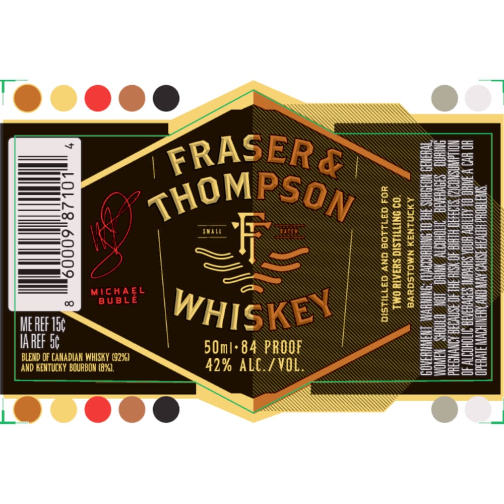 Fraser & Thompson Whiskey By Michael Bublé 50ml Blended Whiskey Fraser & Thompson