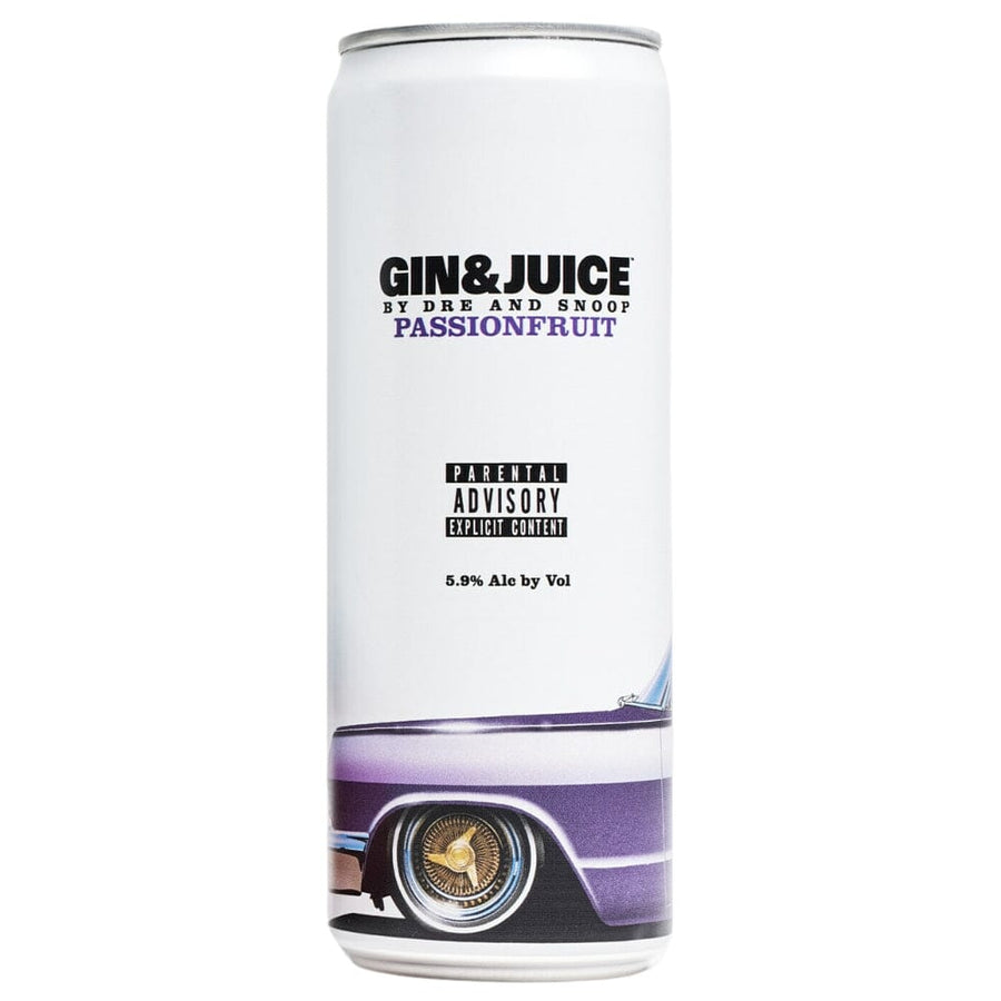 Gin & Juice Passionfruit by Dre and Snoop Canned Cocktails Gin & Juice