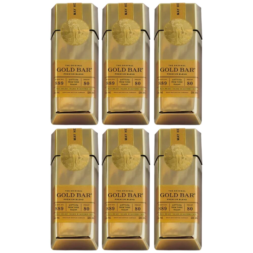 Gold Bar Original Blended Whiskey 50ml 6PK Blended Whiskey Gold Bar