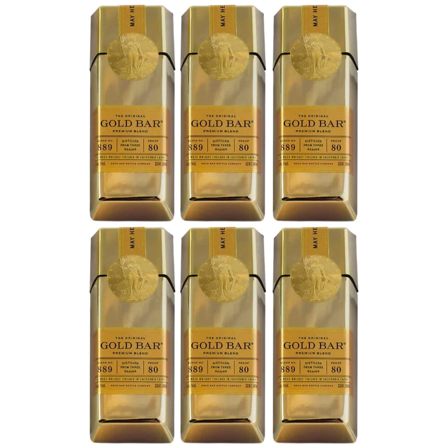 Gold Bar Original Blended Whiskey 50ml 6PK Blended Whiskey Gold Bar