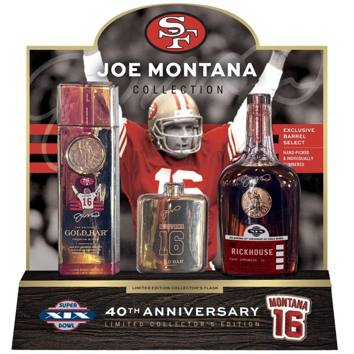 Gold Bar Whiskey 40th Anniversary Flask Limited Collector’s Edition American Whiskey Gold Bar