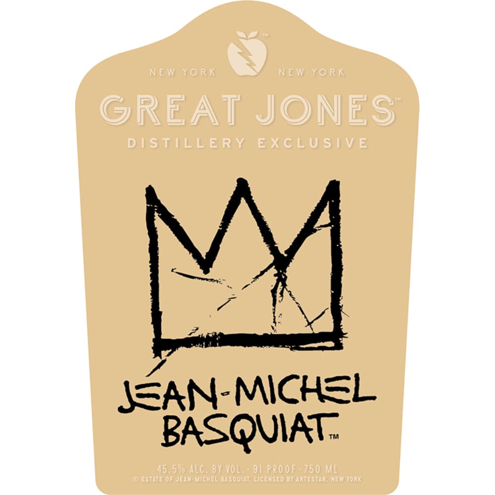 Great Jones Jean-Michel Basquiat Bourbon Whiskey Great Jones Distillery
