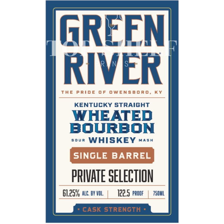 Green River Single Barrel Wheated Bourbon Bourbon Green River Distilling