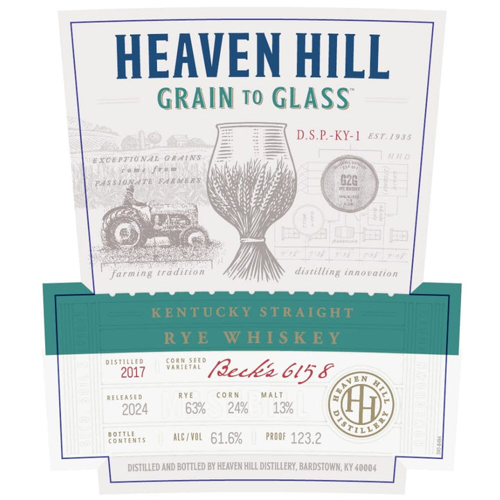 Heaven Hill Grain to Glass Straight Rye Whiskey Rye Whiskey Heaven Hill Distillery