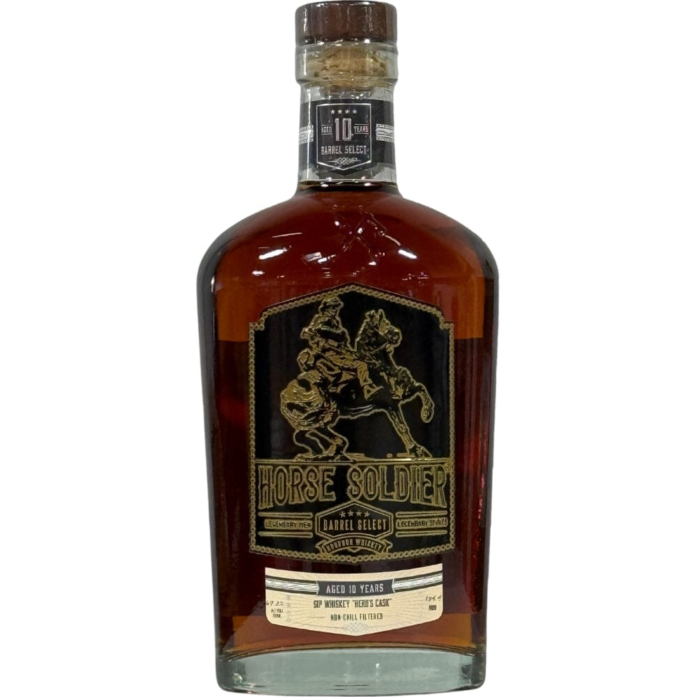 Horse Solider X Sip Whiskey “Hero’s Cask” 10 Year Old Barrel Select Bourbon Bourbon Horse Soldier Bourbon