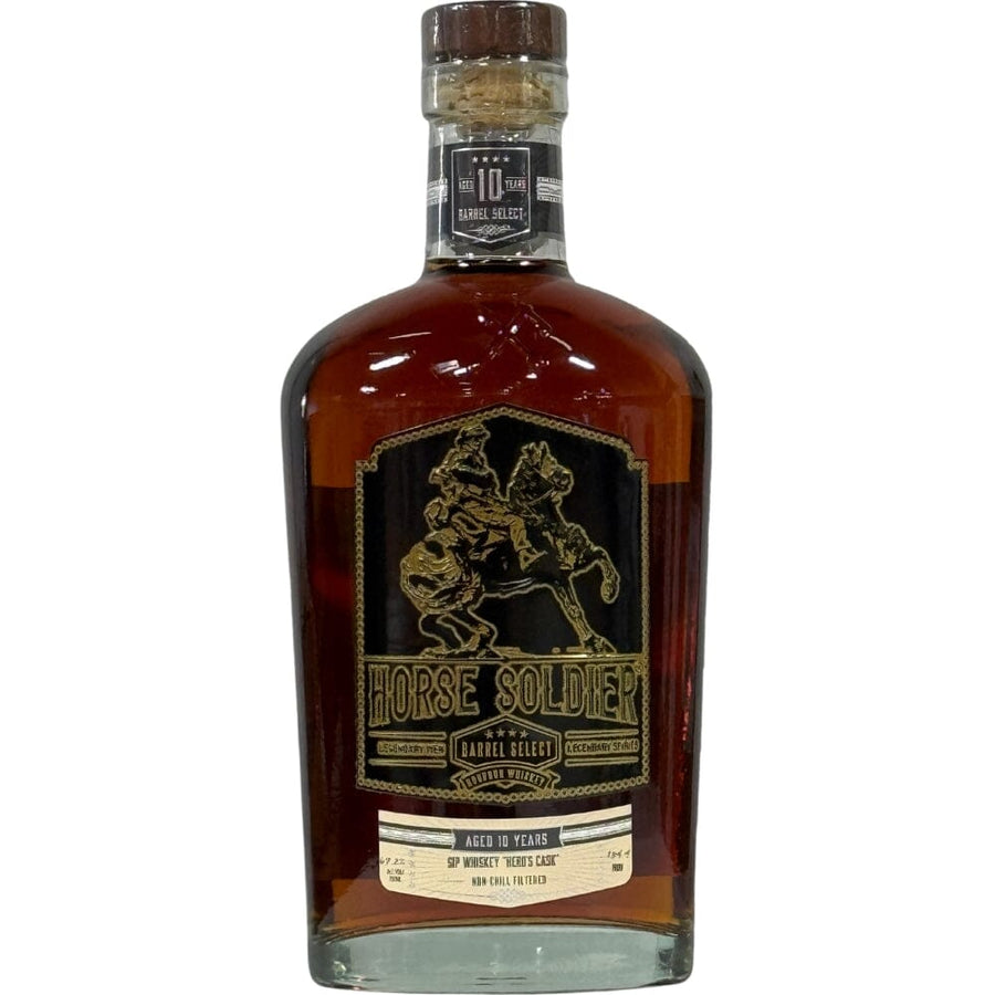 Horse Solider X Sip Whiskey “Hero’s Cask” 10 Year Old Barrel Select Bourbon Bourbon Horse Soldier Bourbon