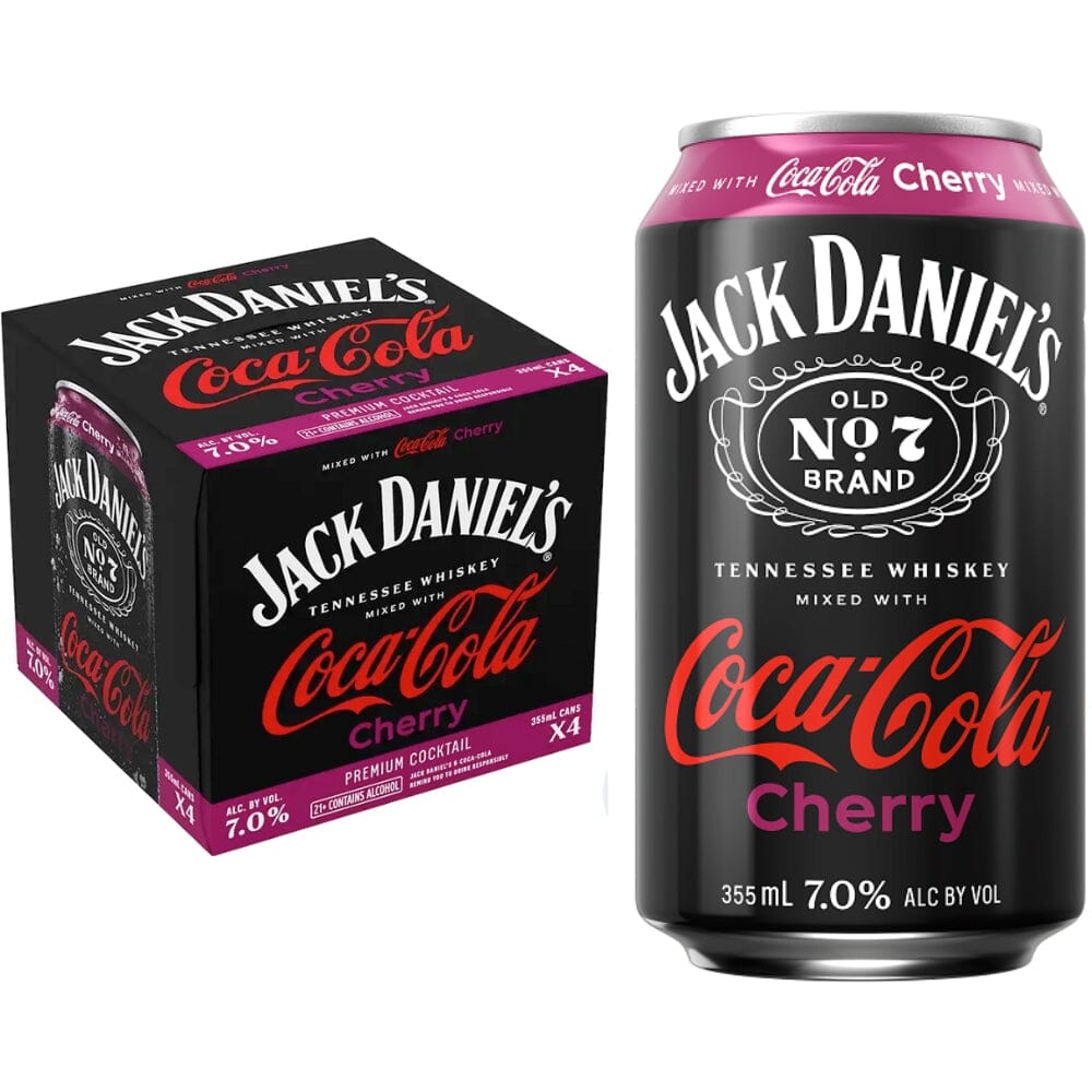 Jack Daniel's Coca Cola Cherry Canned Cocktail Canned Cocktails Jack Daniel's