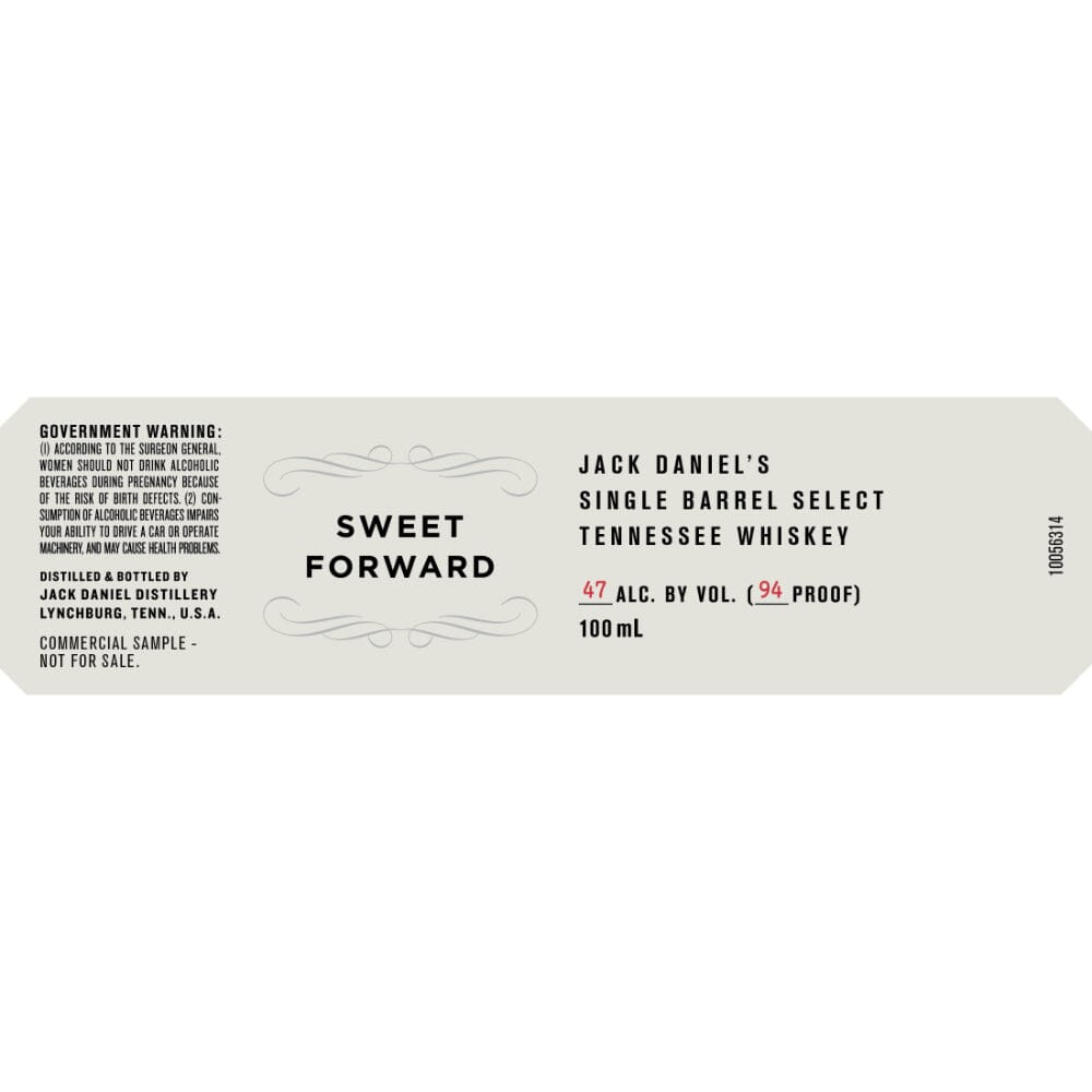 Jack Daniel’s Sweet Forward Single Barrel Select Tennessee Whiskey Tennessee Whiskey Jack Daniel's