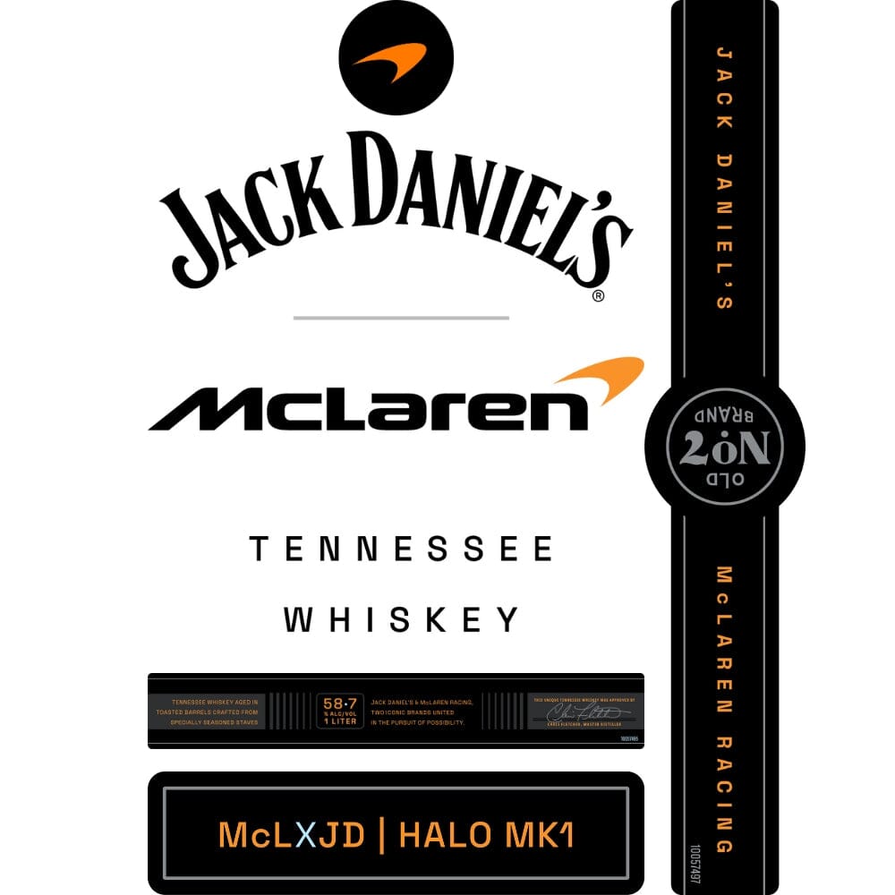 Jack Daniel’s X McLaren Toasted Barrel Tennessee Whiskey Tennessee Whiskey Jack Daniel's