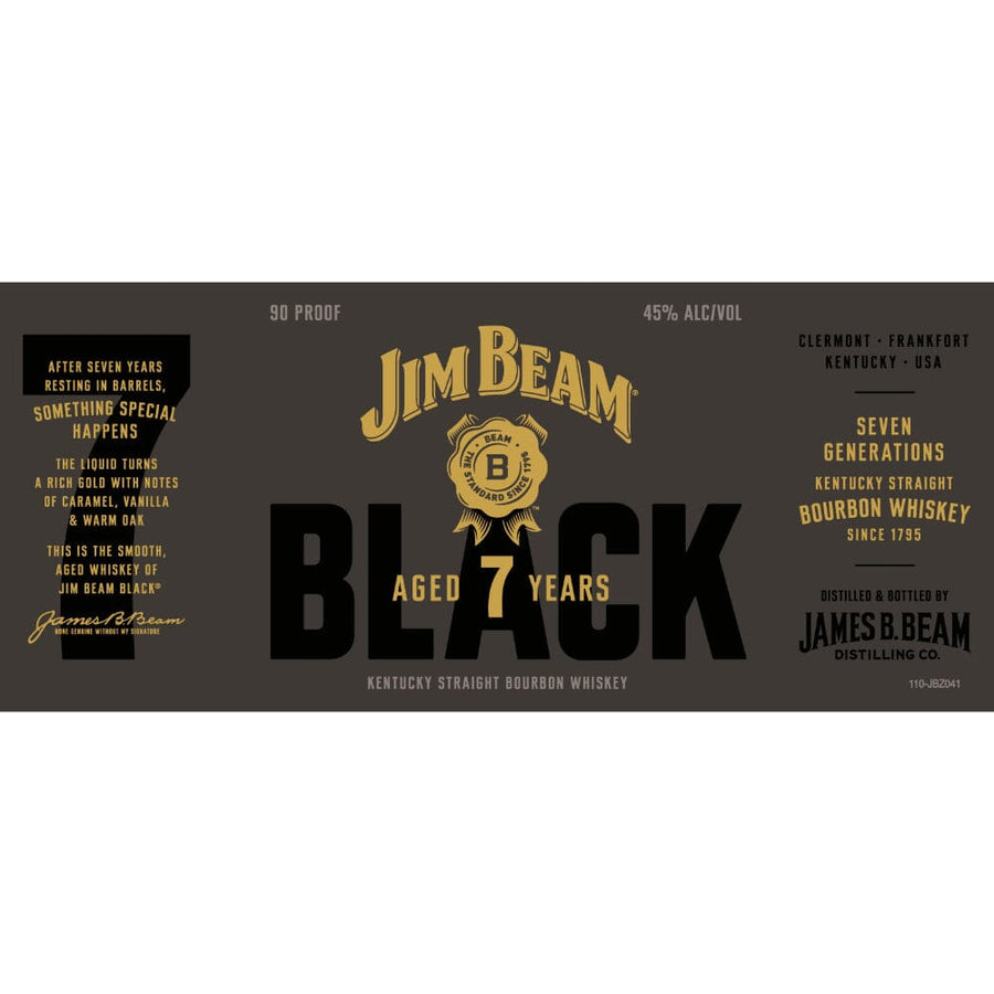 Jim Beam Black 7 Year Old Bourbon 90 Proof Bourbon Jim Beam