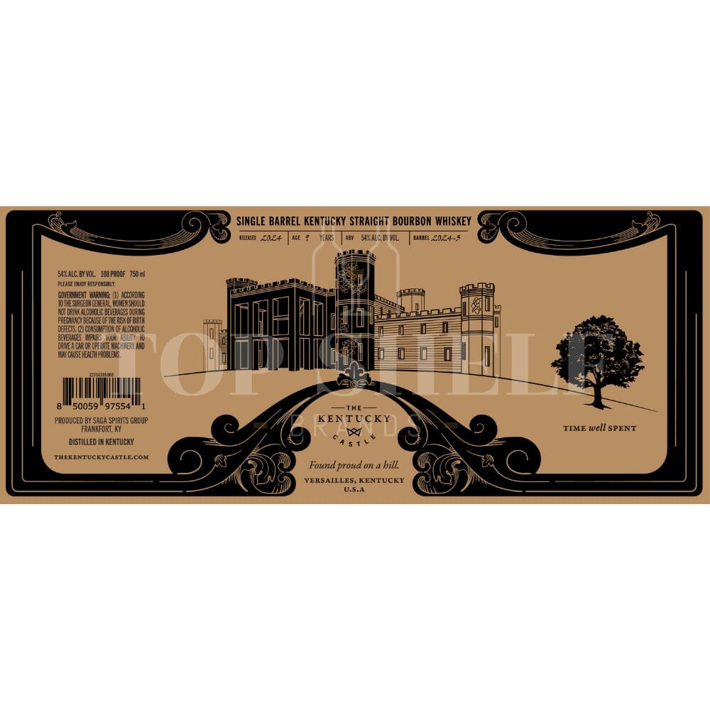 Kentucky Castle 9 Year Old Single Barrel Bourbon Bourbon The Kentucky Castle