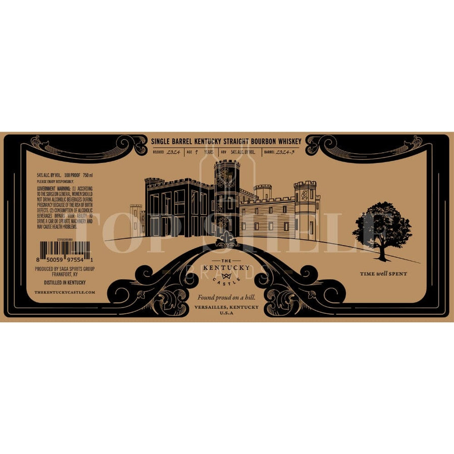 Kentucky Castle 9 Year Old Single Barrel Bourbon Bourbon The Kentucky Castle