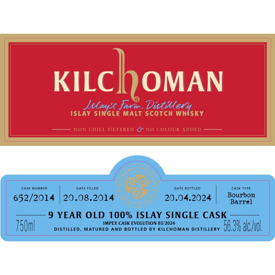 Kilchoman 9 Year Old ImpEx Cask Evolution 03/2024 Scotch Kilchoman
