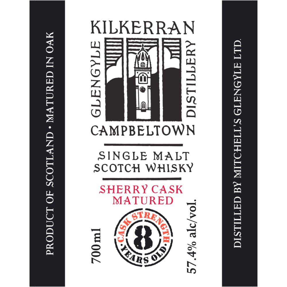 Kilkerran 8 Year Old Sherry Cask Matured 57.4 Proof Scotch Kilkerran