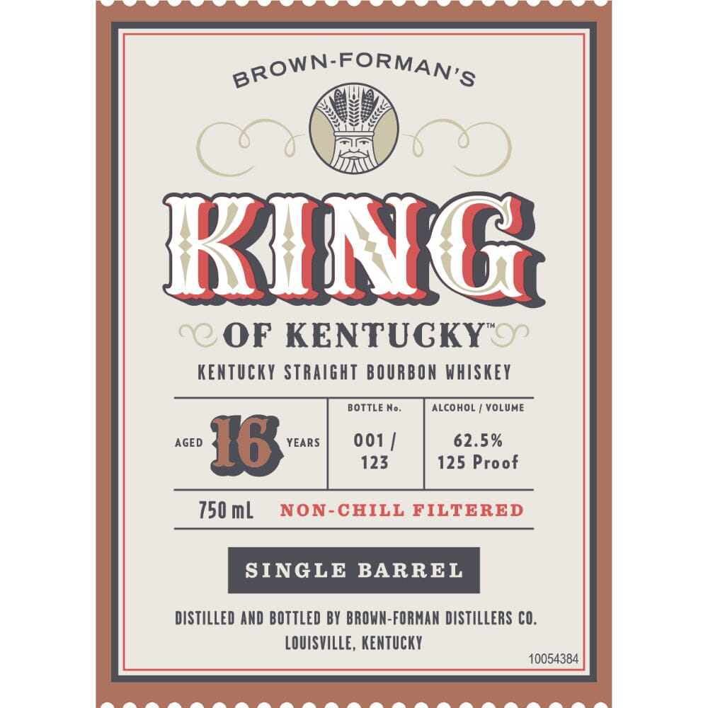 King of Kentucky 16 Year Old Bourbon 2023 Release Bourbon King of Kentucky