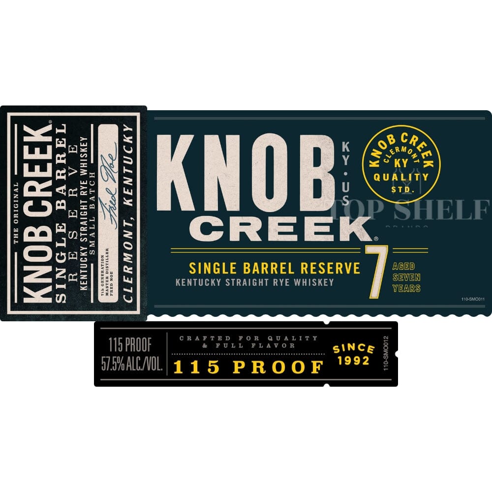Knob Creek 7 Year Old Single Barrel Reserve Rye Rye Whiskey Knob Creek