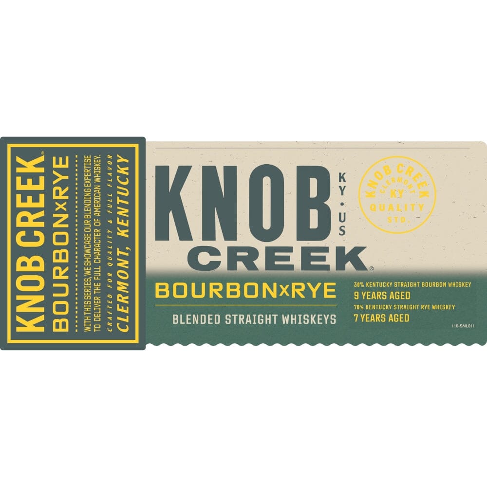 Knob Creek Bourbon X Rye Blended Straight Whiskeys Blended Whiskey Knob Creek