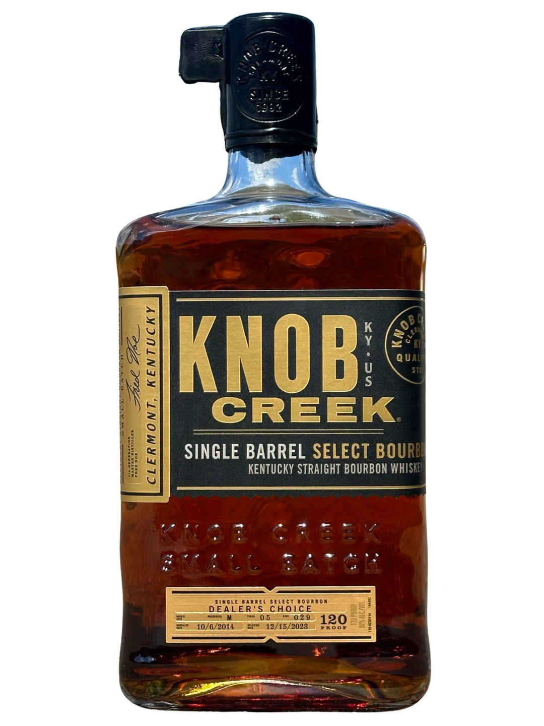 Knob Creek ‘Dealers Choice’ Sip Whiskey Single Barrel Select Bourbon Knob Creek