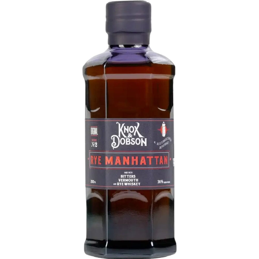 Knox & Dobson Rye Manhattan Ready-To-Drink Cocktails Knox & Dobson