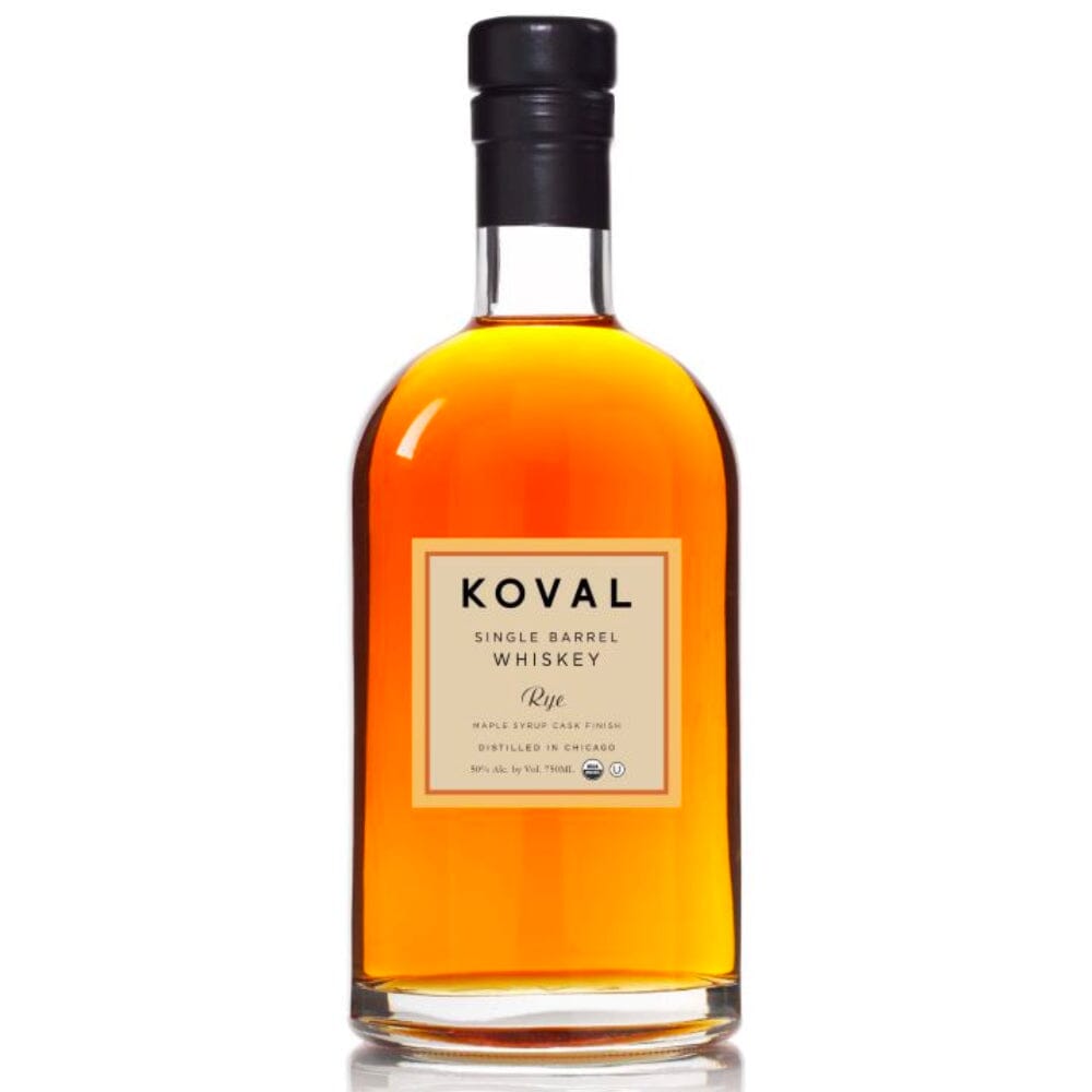 Koval Single Barrel Rye Whiskey Maple Syrup Cask Finish Rye Whiskey Koval