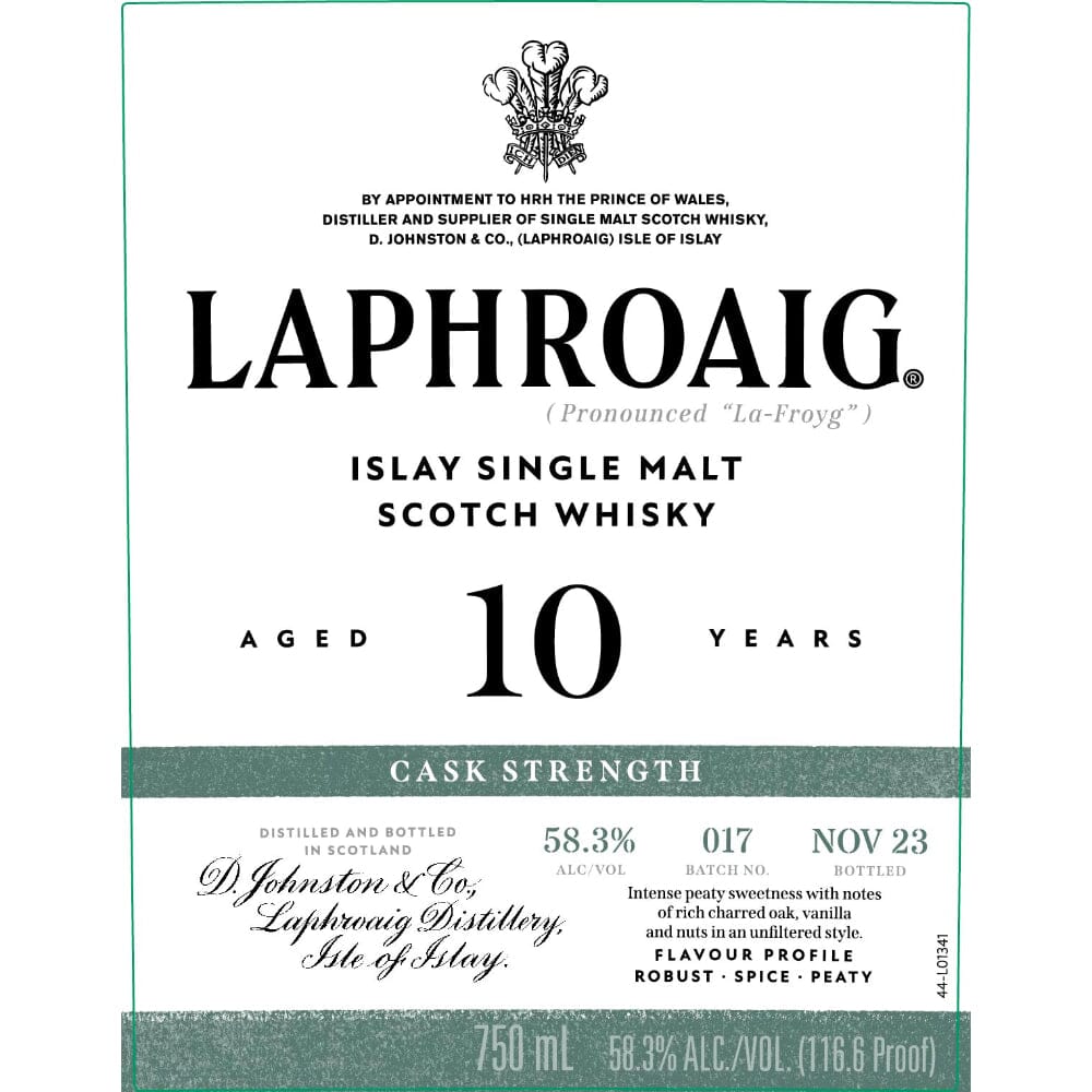 Laphroaig 10 Year Old Cask Strength Batch 017 Scotch Laphroaig