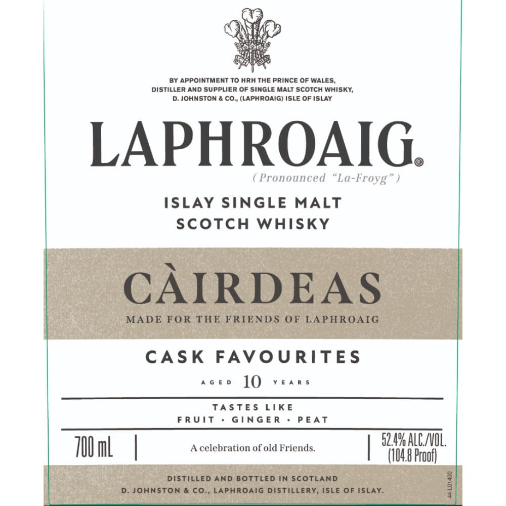 Laphroaig Càirdeas Cask Favourites 10 Year Old Scotch Laphroaig