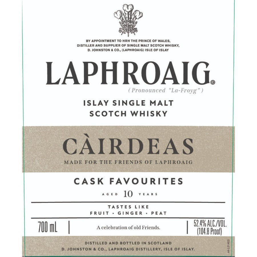 Laphroaig Càirdeas Cask Favourites 10 Year Old Scotch Laphroaig