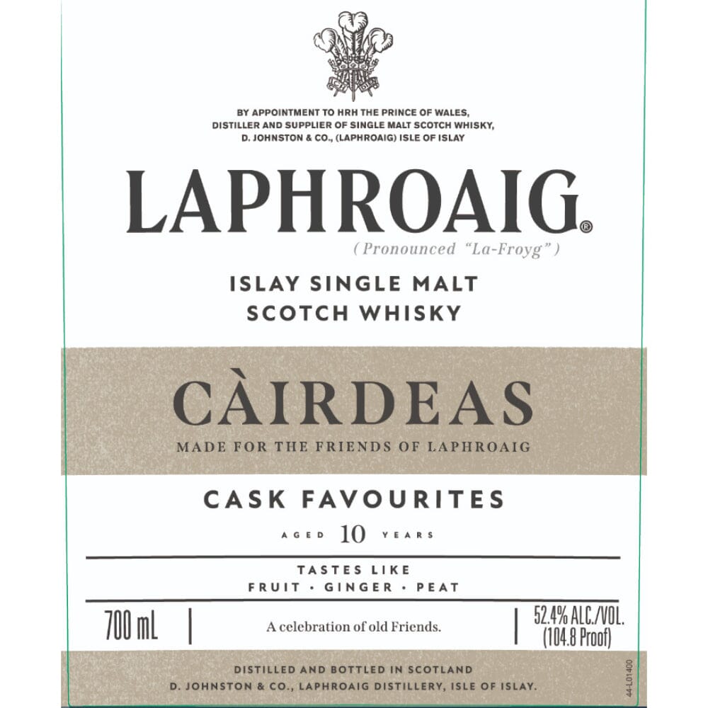 Laphroaig Càirdeas Cask Favourites 10 Year Old Scotch Laphroaig 