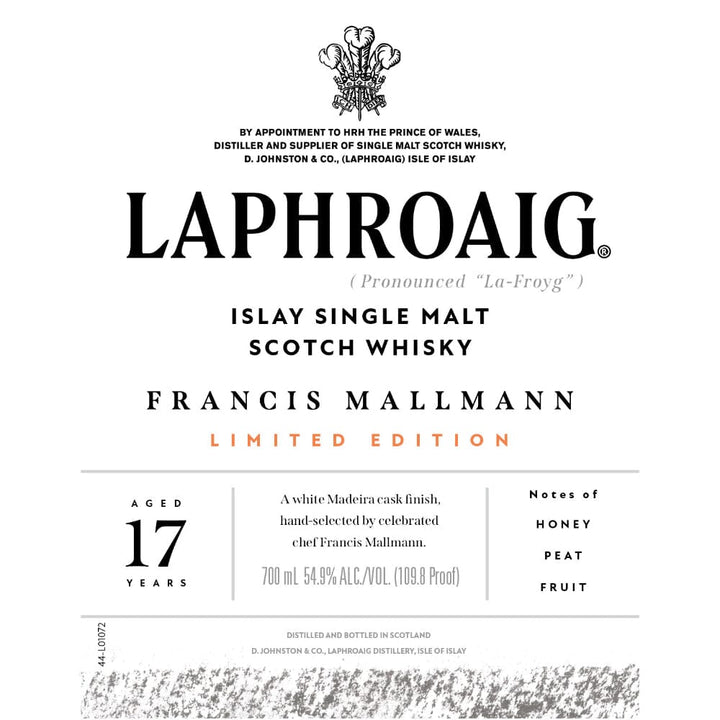 Laphroaig Francis Mallmann Limited Edition 17 Year Old Scotch Laphroaig