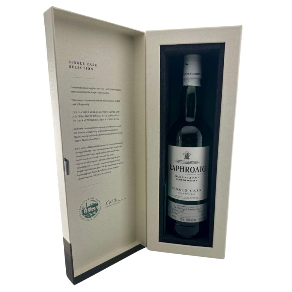 Laphroaig Single Cask Selection by Sip Whiskey X Wooden Cork Scotch Laphroaig