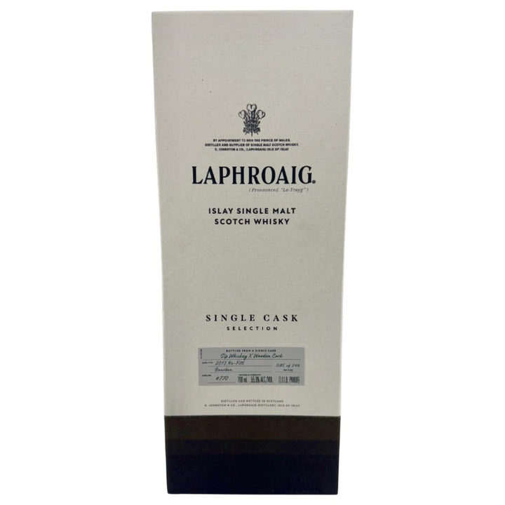 Laphroaig Single Cask Selection by Sip Whiskey X Wooden Cork Scotch Laphroaig
