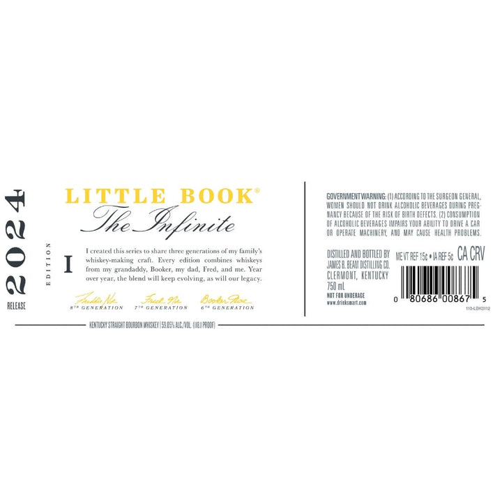 Little Book The Infinite Straight Bourbon 2024 Release Bourbon Little Book