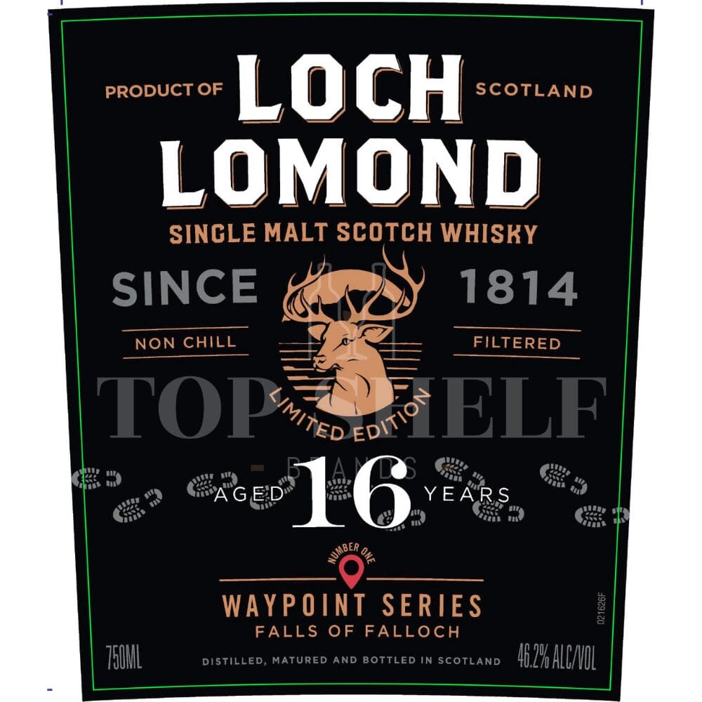 Loch Lomond Waypoint Series Falls of Falloch 16 Year Old Scotch Loch Lomond