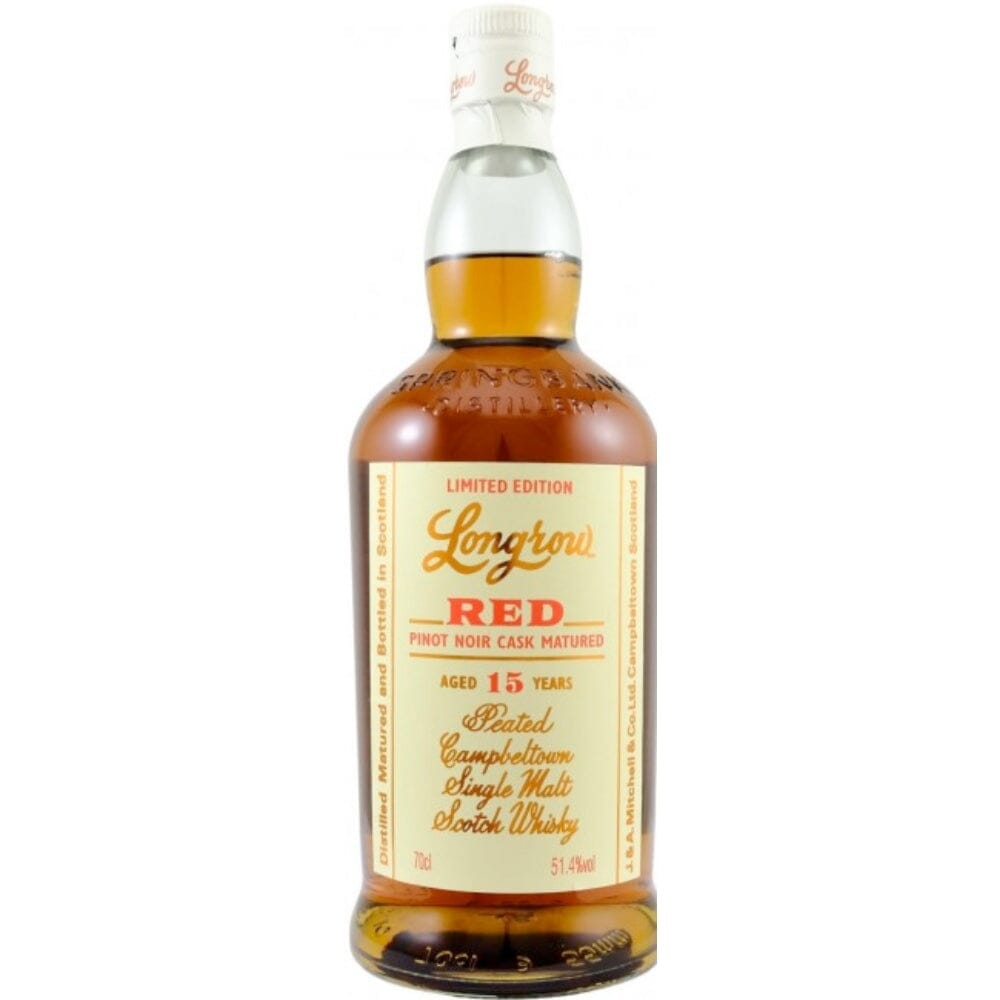 Longrow Red 15 Year Old Pinot Noir Cask Matured Peated Single Malt Scotch Whisky Scotch Longrow