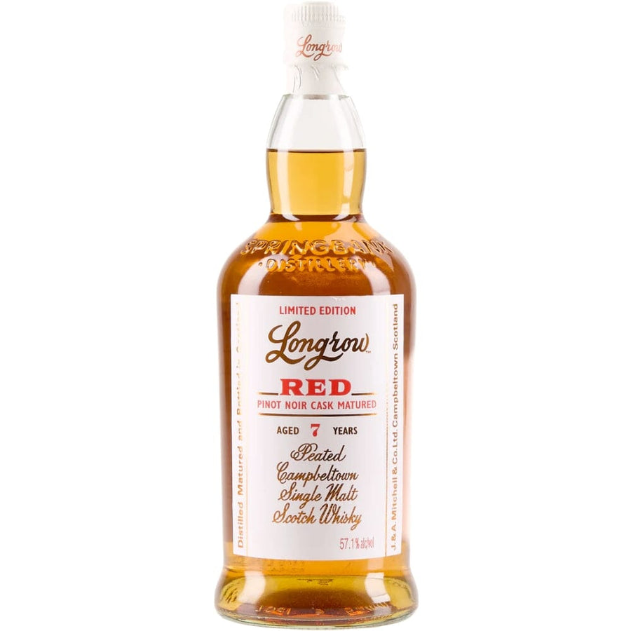 Longrow Red Limited Edition 7 Year Old Pinot Noir Cask Matured Peated Single Malt Scotch Scotch Longrow