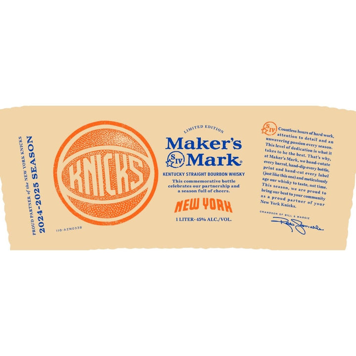 Maker’s Mark New York Knicks 2024-2025 Season Edition Bourbon Maker's Mark