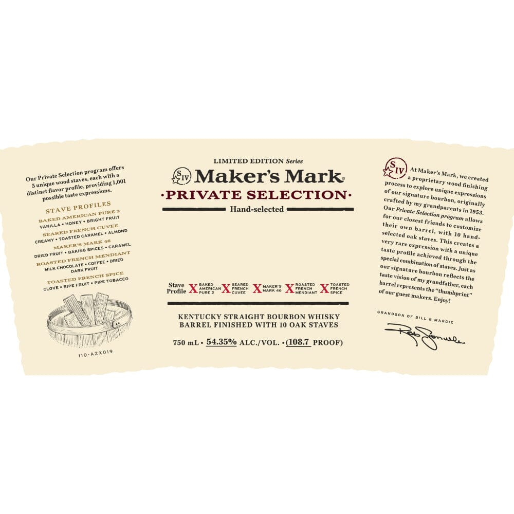 Maker’s Mark Private Selection Limited Edition Series Bourbon Maker's Mark