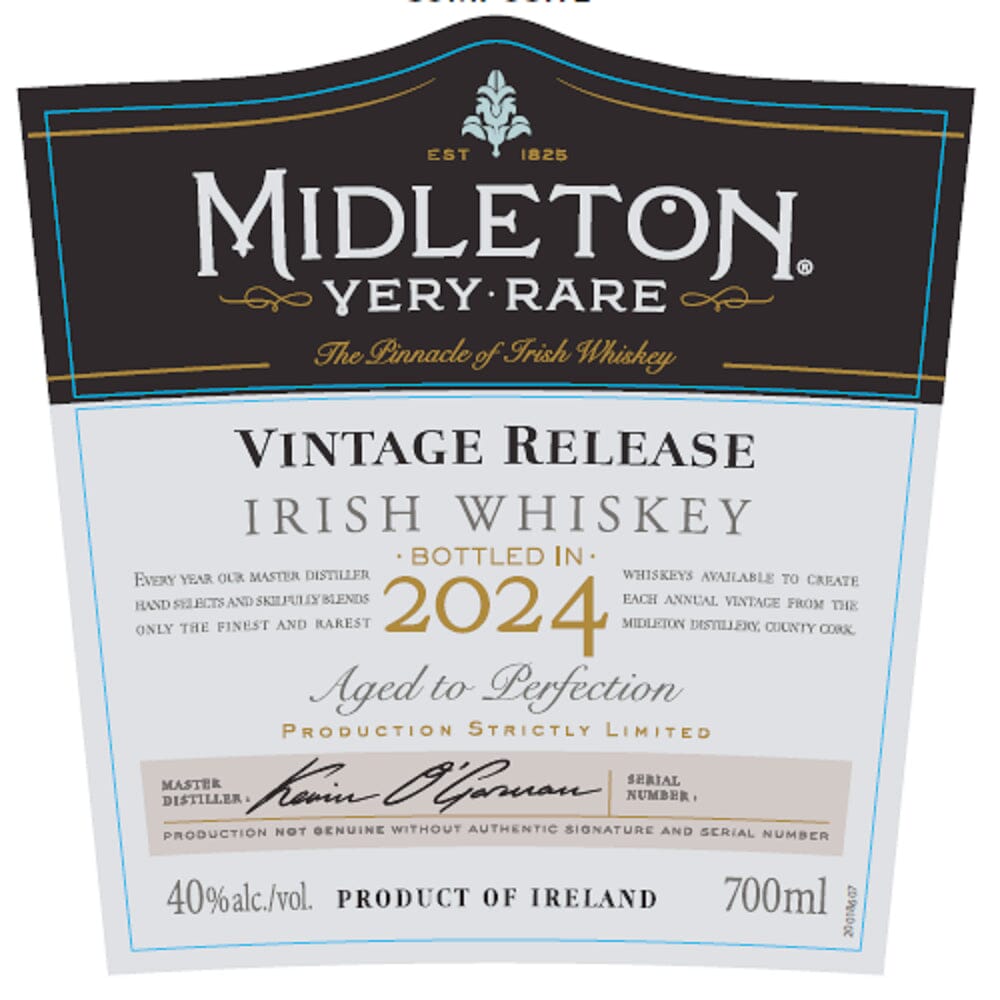 Midleton Very Rare Vintage Release 2024 Irish whiskey Midleton