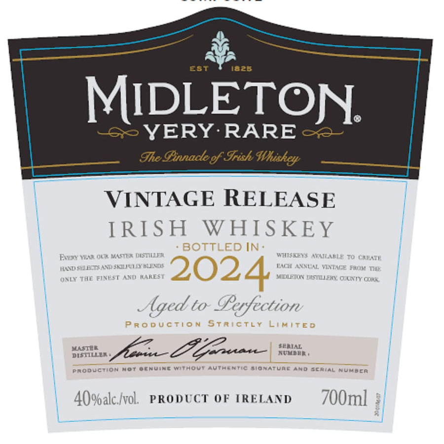 Midleton Very Rare Vintage Release 2024 Irish whiskey Midleton
