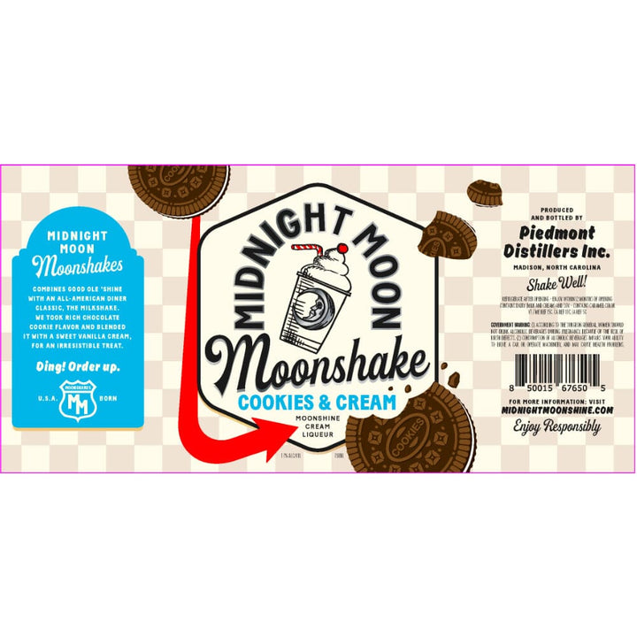 Midnight Moon Moonshake Cookies & Cream Moonshine Midnight Moon Moonshine