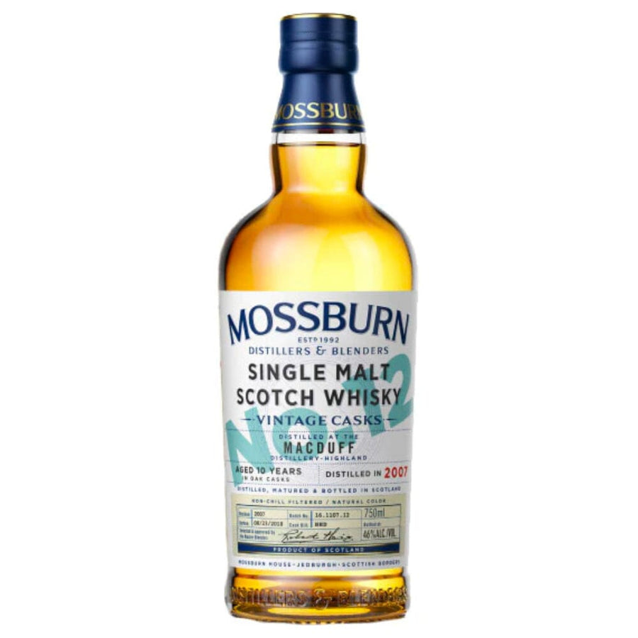 Mossburn No. 12 MacDuff Distillery Single Malt Scotch Whisky Scotch Mossburn Whisky