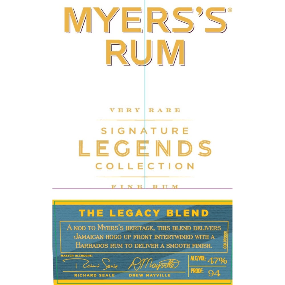 Myers’s Rum Signature Legends Collection - The Legacy Blend Rum Myers's Rum