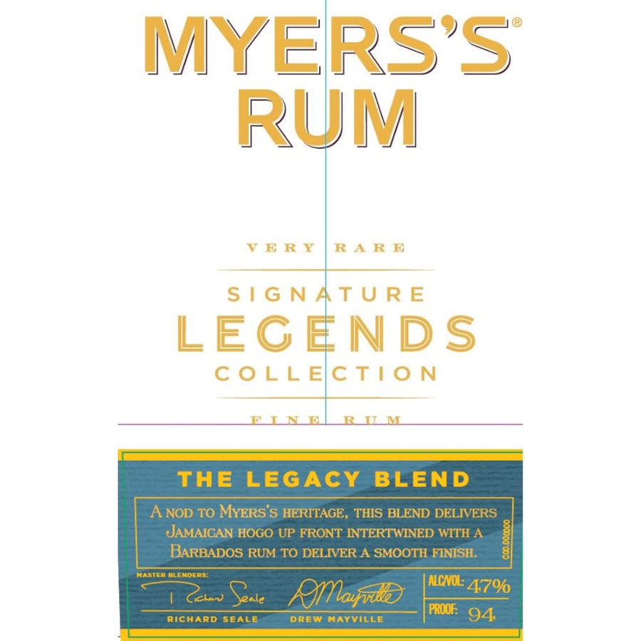 Myers’s Rum Signature Legends Collection - The Legacy Blend Rum Myers's Rum