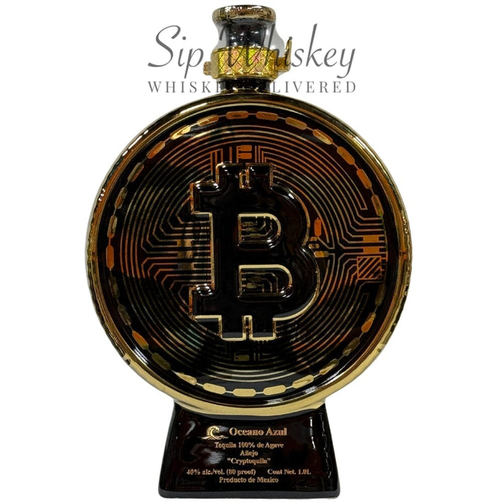 Oceano Azul Bitcoin Cryptoquila Anejo Tequila 1L Tequila Oceano Azul