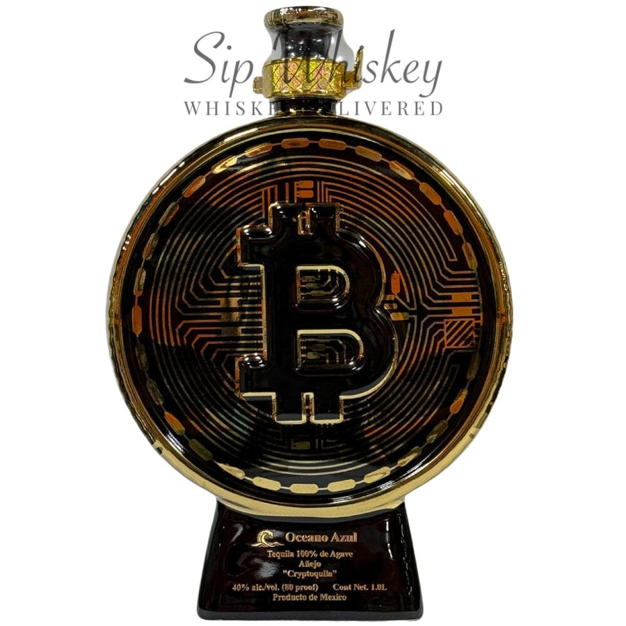 Oceano Azul Bitcoin Cryptoquila Anejo Tequila 1L Tequila Oceano Azul