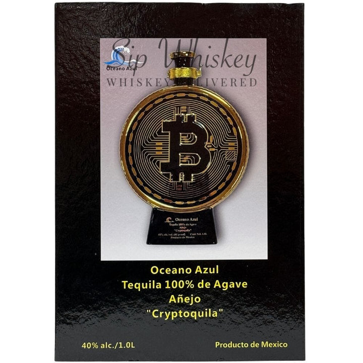 Oceano Azul Bitcoin Cryptoquila Anejo Tequila 1L Tequila Oceano Azul